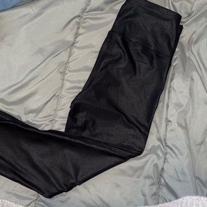 Faux leather leggings, size small